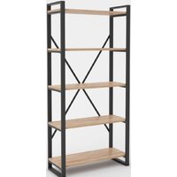 Hype Mebel Стандарт-2 50x200 (черный/дуб галифакс натуральный)