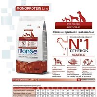Сухой корм для собак Monge Speciality Line Monoprotein с ягненком и рисом 7.5 кг - Превью изображения №4 — Интернет-магазин ПроЗаказ