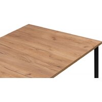 Кухонный стол Notta Лиман 120/160x80 619210 (дуб крафт золотой/черный матовый) - Превью изображения №7 — Интернет-магазин ПроЗаказ