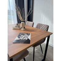Кухонный стол Notta Лиман 120/160x80 619210 (дуб крафт золотой/черный матовый) - Превью изображения №13 — Интернет-магазин ПроЗаказ