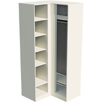 Шкаф распашной ДСВ МС Мори угловой МШУ 940 (сатин) - Превью изображения №2 — Интернет-магазин ПроЗаказ