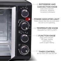 Мини-печь TurboTronic TT-FEO55 (черный) - Превью изображения №3 — Интернет-магазин ПроЗаказ