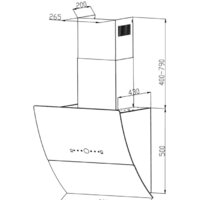Кухонная вытяжка Grand Turino GC 60 (черный) - Превью изображения №2 — Интернет-магазин ПроЗаказ