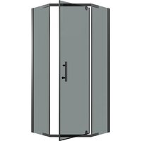 Душевой уголок Niagara Eco NG-1010-14DT 100x100x190 (черный/стекло тонированное) - Превью изображения №2 — Интернет-магазин ПроЗаказ
