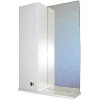 СанитаМебель Шкаф с зеркалом Камелия-11.50 Д2 (левый, белый)