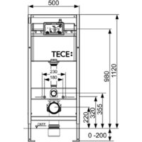 Унитаз подвесной Grado GD-W203T + TECE Kit 9400412 (с кнопкой смыва) - Превью изображения №8 — Интернет-магазин ПроЗаказ