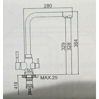 Смеситель MARRBAXX Карельский камень КМ006/Q10 (серый/светло-серый) - Превью изображения №2 — Интернет-магазин ПроЗаказ