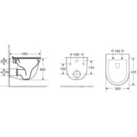 Унитаз подвесной WeltWasser Amberg 506 + Telbach 004 GL-WT + Amberg RD-WT - Превью изображения №6 — Интернет-магазин ПроЗаказ