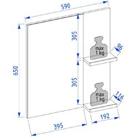  Lauter Зеркало Adri 59 (антрацит) - Превью изображения №4 — Интернет-магазин ПроЗаказ
