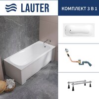 Lauter Sophia 160 21205160 (с ножками и сифоном 21Y11010 хром)