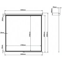 Проекционный экран BRAUBERG Wall 1:1 (180x180) 236726 - Превью изображения №11 — Интернет-магазин ПроЗаказ
