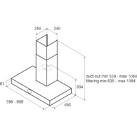 Кухонная вытяжка Jetair Touch BL/A/90 PRF0099978A - Превью изображения №3 — Интернет-магазин ПроЗаказ
