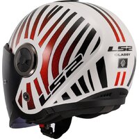 Мотошлем LS2 OF620 Classy Cool (S, белый/красный) - Превью изображения №3 — Интернет-магазин ПроЗаказ