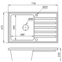 Кухонная мойка БелЭворс Styl R + смеситель W74004-2 + дозатор L405F (черный) - Превью изображения №9 — Интернет-магазин ПроЗаказ