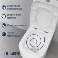 Унитаз напольный Lauter Rimless 21D2203 - Превью изображения №3 — Интернет-магазин ПроЗаказ
