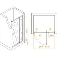 Душевая дверь RGW PA-008B 350800890-24 - Превью изображения №2 — Интернет-магазин ПроЗаказ