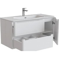  IDDIS Тумба с умывальником Edifice 100 EDI10W1i95K (белый) - Превью изображения №4 — Интернет-магазин ПроЗаказ