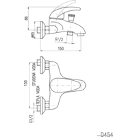 Смеситель Slezak RAV Dunaj D454.5 - Превью изображения №3 — Интернет-магазин ПроЗаказ