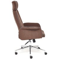 Офисное кресло TetChair Charm (флок, коричневый) - Превью изображения №3 — Интернет-магазин ПроЗаказ