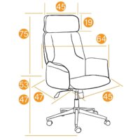 Офисное кресло TetChair Charm (флок, коричневый) - Превью изображения №12 — Интернет-магазин ПроЗаказ
