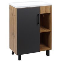 Doratiz Тумба под умывальник Лофт 9912.016 (графит/ватан)