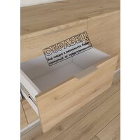 Готовая кухня Интермебель Микс Топ-35 2.0м без столешницы (графит серый/дуб крафт золотой) - Превью изображения №6 — Интернет-магазин ПроЗаказ