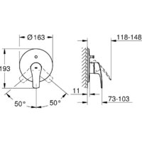 Смеситель Grohe Eurosmart 194502433 - Превью изображения №6 — Интернет-магазин ПроЗаказ