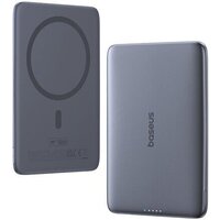 Внешний аккумулятор Baseus PicoGo AM41 Ultra-Slim Magnetic Power Bank 5000mAh (серый) - Превью изображения №3 — Интернет-магазин ПроЗаказ