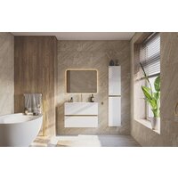  ЗОВ Тумба под умывальник Лира 100 L100MW0MWGVG (белый глянец) - Превью изображения №3 — Интернет-магазин ПроЗаказ