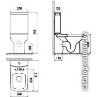Бачок для унитаза Creavit Lara YD.SET.032.05 - Превью изображения №2 — Интернет-магазин ПроЗаказ