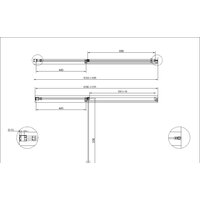 Душевая дверь Cezares URBAN-B-12-110-C-CR - Превью изображения №3 — Интернет-магазин ПроЗаказ