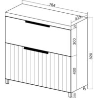  Viant Тумба под умывальник Сицилия Moduo 80 VSIC80MDBEL-T2Y - Превью изображения №7 — Интернет-магазин ПроЗаказ