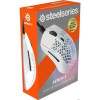 Игровая мышь SteelSeries Aerox 3 2022 Edition (белая) - Превью изображения №6 — Интернет-магазин ПроЗаказ