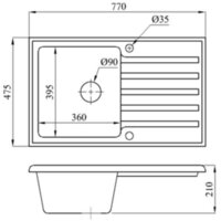 Кухонная мойка БелЭворс Styl L + Like F8005022 (черный) - Превью изображения №14 — Интернет-магазин ПроЗаказ