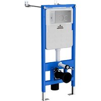 Унитаз подвесной Roxen Simple Compact в комплекте с инсталляцией StounFix Dual Fresh 6 в 1 915792 (кнопка: хром матовый) - Превью изображения №4 — Интернет-магазин ПроЗаказ