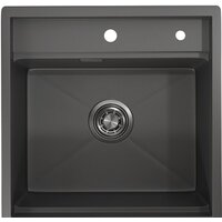 Кухонная мойка Granula KS-5051 (графит матовый) - Превью изображения №2 — Интернет-магазин ПроЗаказ