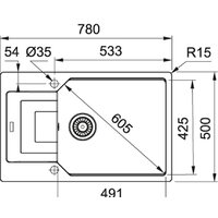 Кухонная мойка Franke UBG 611-78L (оникс) - Превью изображения №2 — Интернет-магазин ПроЗаказ