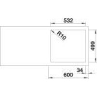 Кухонная мойка Blanco Subline 500-IF/A SteelFrame 524114 (белый) - Превью изображения №4 — Интернет-магазин ПроЗаказ