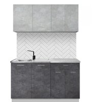 Артём-Мебель Лана СН-113 без стекла 1.4 (бетон спаркс лайт/бетон спаркс)