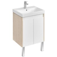  Акватон Тумба с умывальником Сканди Doors 55 1A2788K0SDB20 (белый/дуб верона) - Превью изображения №3 — Интернет-магазин ПроЗаказ