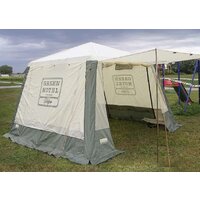 Тент-шатер Camping World Green Hotel Volga 138199 (зеленый/бежевый) - Превью изображения №5 — Интернет-магазин ПроЗаказ
