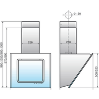 Кухонная вытяжка Elikor Оникс 90П-1000-Е4Д (белый) - Превью изображения №2 — Интернет-магазин ПроЗаказ