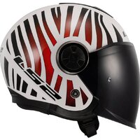 Мотошлем LS2 OF620 Classy Cool (M, белый/красный) - Превью изображения №6 — Интернет-магазин ПроЗаказ