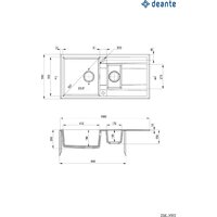 Кухонная мойка Deante Eridan ZQE N513 (черный) - Превью изображения №2 — Интернет-магазин ПроЗаказ