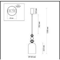 Подвесная люстра Odeon Light Palleta 5046/12L - Превью изображения №4 — Интернет-магазин ПроЗаказ