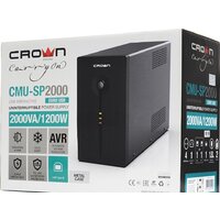 Источник бесперебойного питания CrownMicro CMU-SP2000 Euro USB - Превью изображения №5 — Интернет-магазин ПроЗаказ