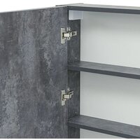  Doratiz Шкаф с зеркалом Крит 60 L 2711.168 (серый) - Превью изображения №5 — Интернет-магазин ПроЗаказ