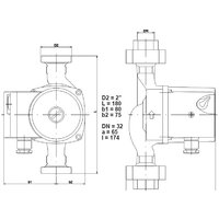 Циркуляционный насос IMP Pumps GHN 32/85-180 - Превью изображения №2 — Интернет-магазин ПроЗаказ