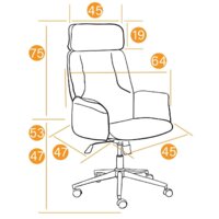 Офисное кресло TetChair Charm (флок, серый) - Превью изображения №12 — Интернет-магазин ПроЗаказ