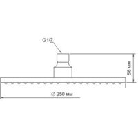 Верхний душ Wasserkraft A030 - Превью изображения №3 — Интернет-магазин ПроЗаказ
